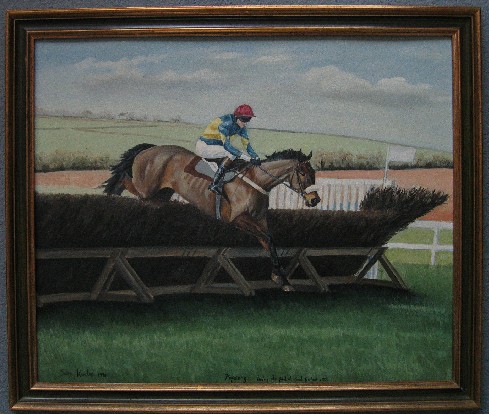 Race Horse action painting